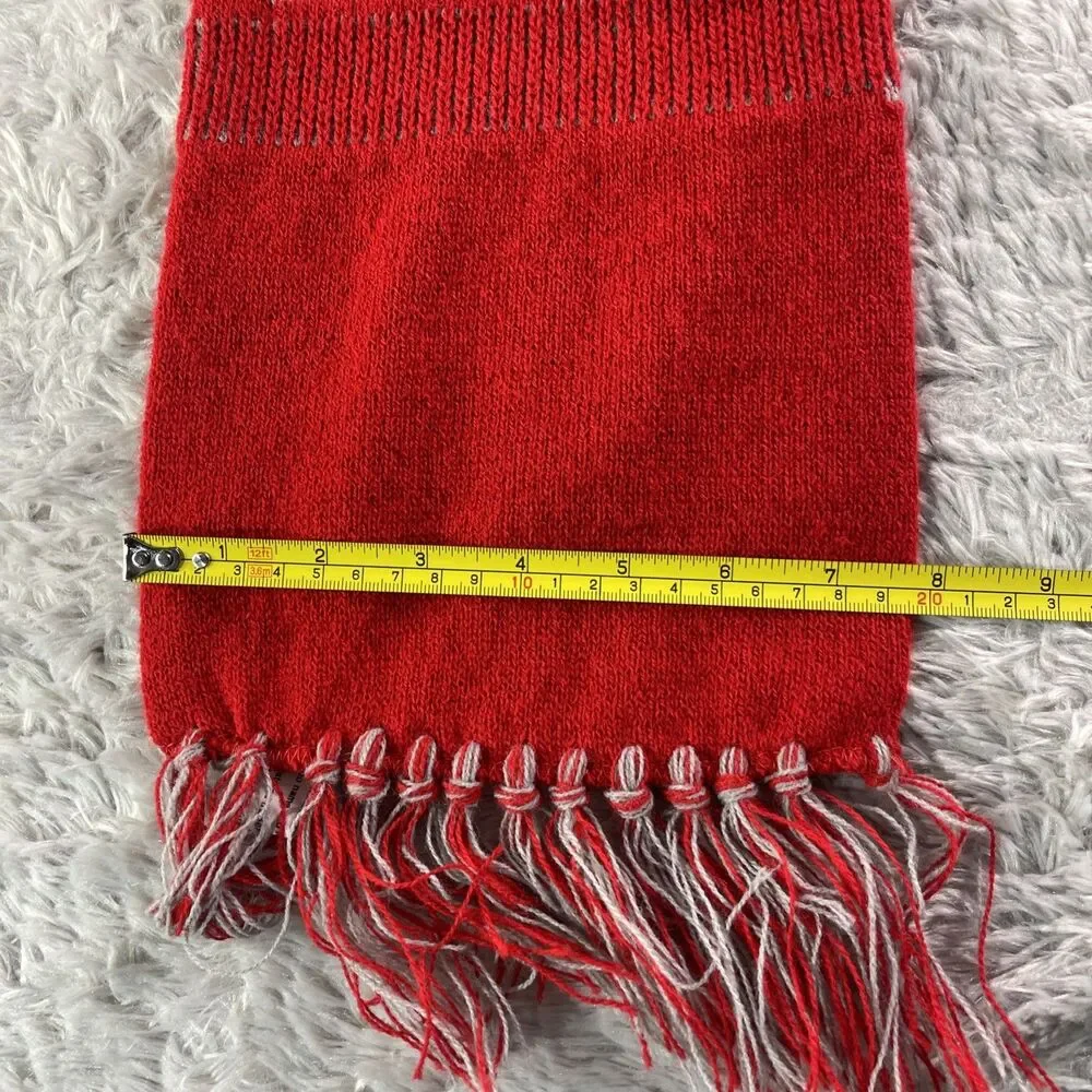 Ohio State Buckeyes Scarf Red Gray One Size OSU Winter Fall Supporter SGA